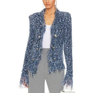 L'Agence 'Azure' Blue Cardigan Blazer Size S